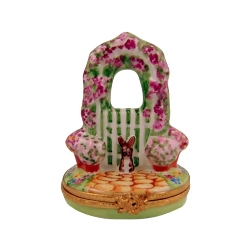 Garden Gate Limoges Box for Home Decor Porcelain Limoges Garden home French Trinket Box