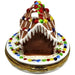 Gingerbread House for Holiday Collectors Porcelain Limoges xmas theme French Trinket Box