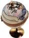 Globe with Ship Limoges Box for Travel Enthusiasts Porcelain Limoges travel world ship French Trinket Box