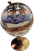 Globe with Ship Limoges Box for Travel Enthusiasts Porcelain Limoges travel world ship French Trinket Box