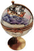 Globe with Ship Limoges Box for Travel Enthusiasts Porcelain Limoges travel world ship French Trinket Box