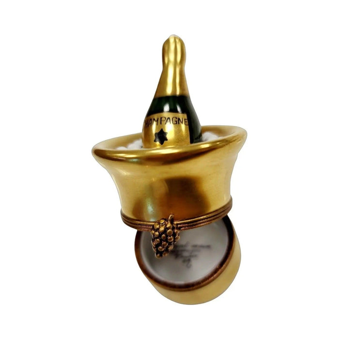 A thoughtful gift for Francophiles: the Gold Champagne On Ice Luxury Limoges box