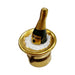 Gift idea for someone who loves France: Gold Champagne On Ice Luxury Limoges box