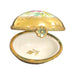 Gold Floral Elegance Egg for Luxury Collectors Porcelain Limoges egg French Trinket Box