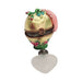 Painted details on the Gold Heart Rose Perfume Bottle for Romantic Gifts Limoges box, French art in miniature