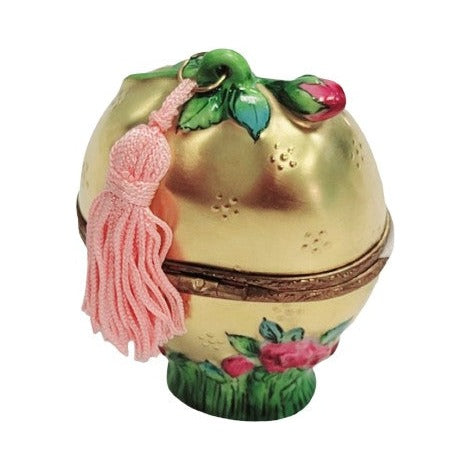 A thoughtful gift for Francophiles: the Gold Heart Rose Perfume Bottle for Romantic Gifts Limoges box