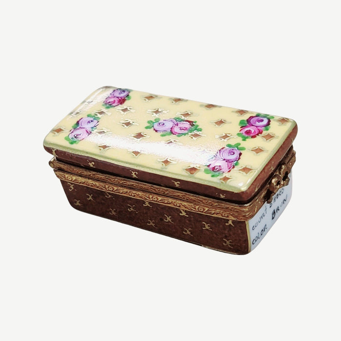 Gold Rose Shoes Limoges Box for Collectors Porcelain Limoges shoes fashion figurine LIMOGES BOXES French Trinket Box