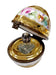 Gold Floral Limoges Egg for Elegant Gifting Porcelain Limoges perfume egg French Trinket Box