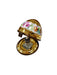 Gold Floral Limoges Egg for Elegant Gifting Porcelain Limoges perfume egg French Trinket Box