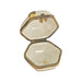 Gold White Hexagon Pill-LIMOGES BOXES traditional-CH11M410