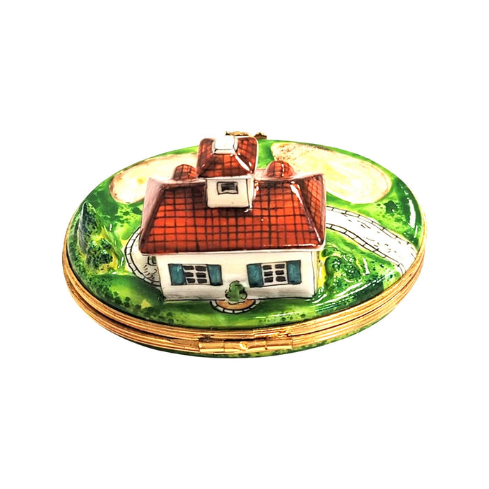 Golf Course Retreat Limoges Box for Golf Enthusiasts Porcelain Limoges golf French Trinket Box