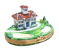 Golf Course Retreat Limoges Box for Golf Enthusiasts Porcelain Limoges golf French Trinket Box