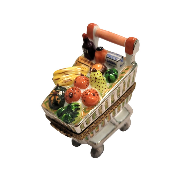 Gourmet Groceries Limoges Box for Collectors Porcelain Limoges Home Food French Trinket Box