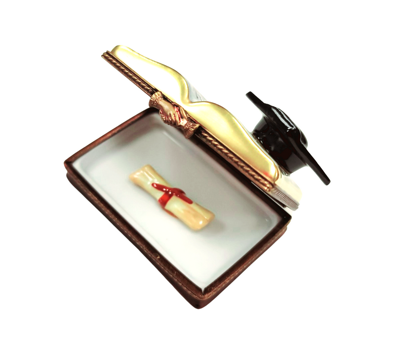 Graduation Keepsake Box for Scholars Porcelain Limoges Graduation professional French Trinket Box