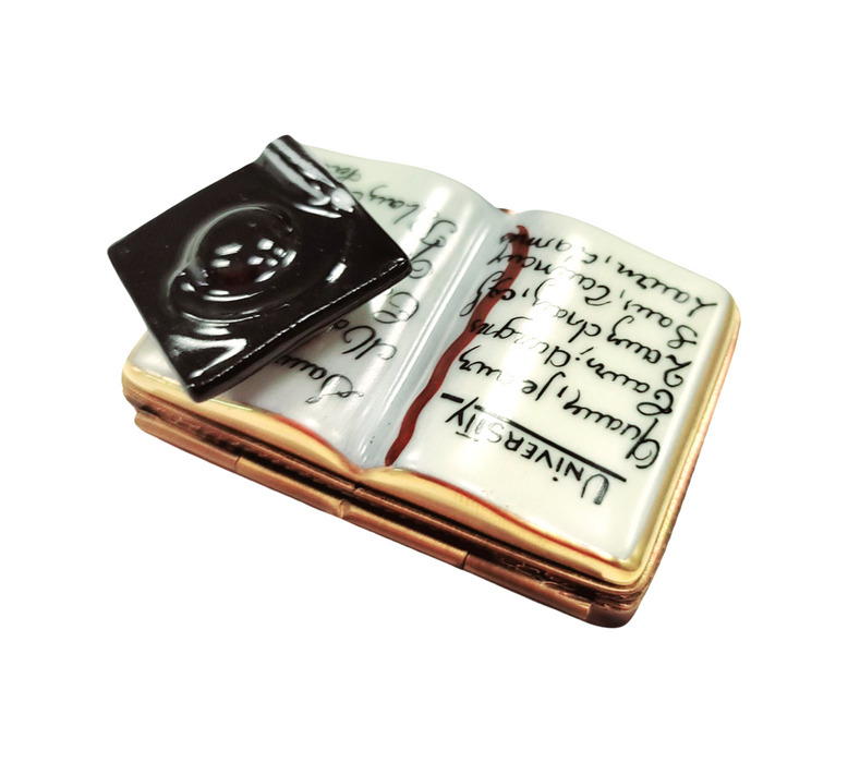 Graduation Keepsake Box for Scholars Porcelain Limoges Graduation professional French Trinket Box