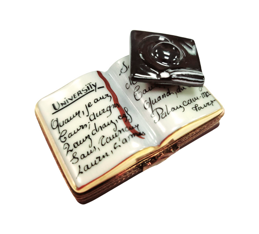 Graduation Keepsake Box for Scholars Porcelain Limoges Graduation professional French Trinket Box