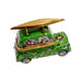 Green Kayak Limoges Box for Adventure Lovers Porcelain Limoges vehicle sports French Trinket Box