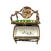 Green Love Seat Luxury Porcelain Limoges furniture French Trinket Box