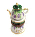 Green Teapot Coffee Pot Limoges Box Porcelain Figurine-Furniture Home Limoges Boxes-CH2P277