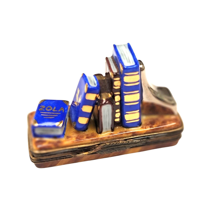 Hand Painted Books Limoges Box for Literature Lovers Porcelain Limoges books home French Trinket Box