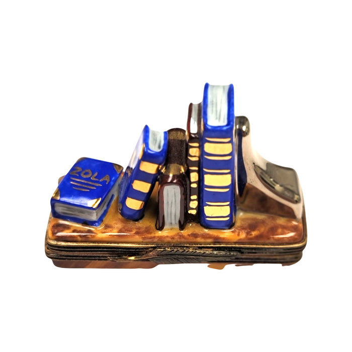 Hand Painted Books Limoges Box for Literature Lovers Porcelain Limoges books home French Trinket Box