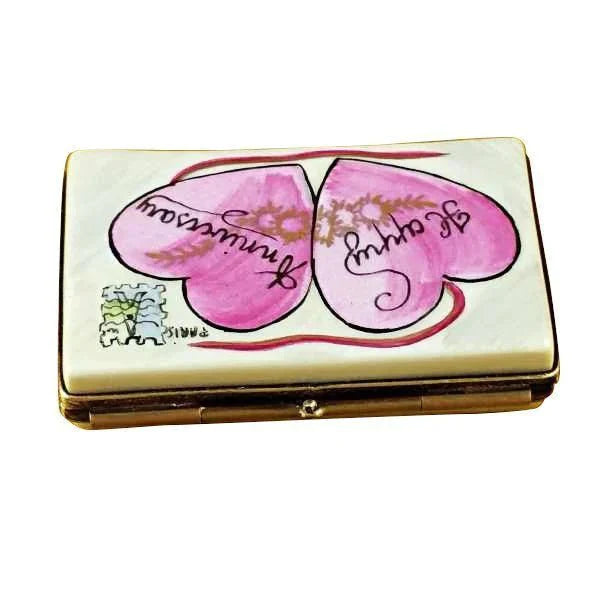 Happy Anniversary Limoges Box for Couples Porcelain Limoges anniversary wedding French Trinket Box