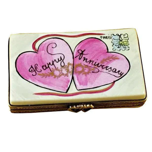 Happy Anniversary Limoges Box for Couples Porcelain Limoges anniversary wedding French Trinket Box