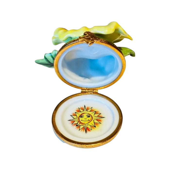 Hibiscus Elegance for Home Décor Porcelain Limoges Beach ocean Travel French Trinket Box