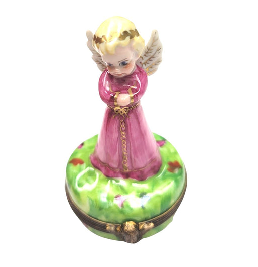 Heavenly Angel Box for Collectors Porcelain Limoges Angel French Trinket Box