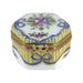 Hexagon Yellow Elegance for Collectors Porcelain Limoges shaped French Trinket Box