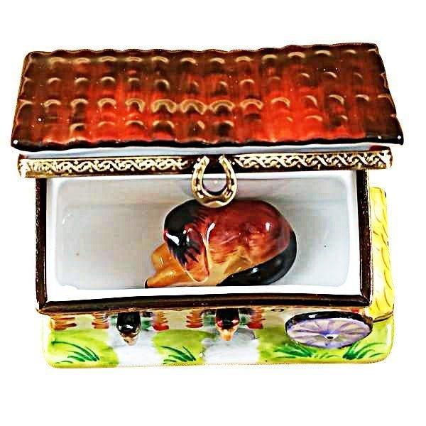 Horse Barn Limoges Box for Equestrian Collectors Porcelain Limoges horse French Trinket Box