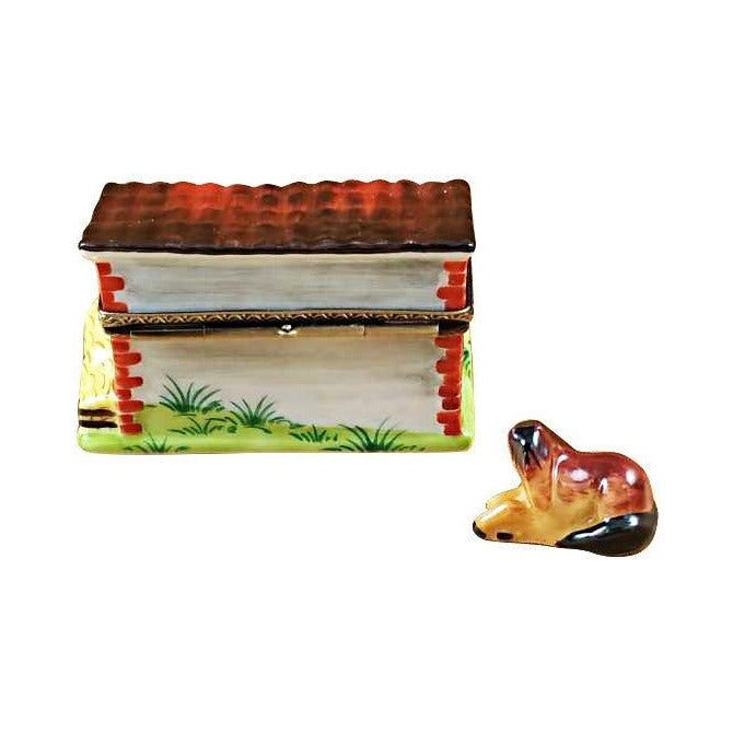 Horse Barn for Equestrian Limoges box painted by hand in Limoges, France, a gift to treasure