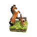 Horses in Meadow Limoges Box for Equestrian Enthusiasts Porcelain Limoges horse French Trinket Box