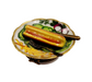 Hot Dog Delight for Food Lovers Porcelain Limoges Food French Trinket Box
