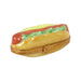 Hot Dog Limoges Box for Dog Lovers Porcelain Limoges Food French Trinket Box