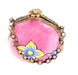 Hot Pink Deco Flower Box for Collectors Porcelain Limoges purse trinket box limoges French Trinket Box