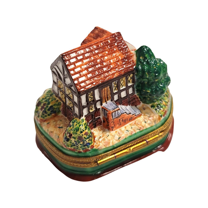 House Home w Keys Housewarming Limoges Box Porcelain Figurine-Limoges Box furniture home house special-CH3S284