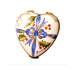 Hand-painted Christmas Heart Joyeux Noel Limoges box, French artistry for lovers of fine art
