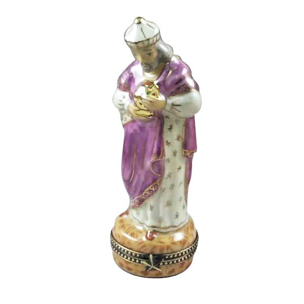 Gift idea for someone who loves France: Satin Nativity Set, 12 Pieces Limoges box
