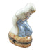 Painted details on the Satin Nativity Set, 12 Pieces Limoges box, French art in miniature