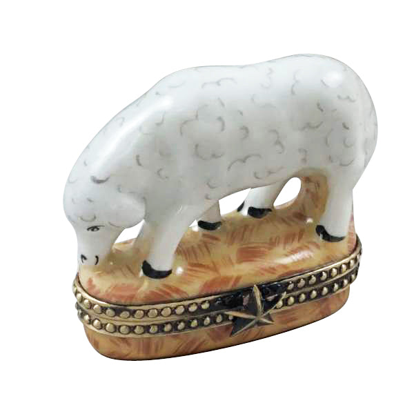 Artisan-painted Satin Nativity Set, 12 Pieces Limoges box from France, a cherished collectible