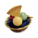 Ice Cream Bowl w Waffle Rare Limoges Box Porcelain Figurine-food beach LIMOGES BOXES-CH2P125