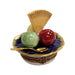 Ice Cream Bowl w Waffle Rare Limoges Box Porcelain Figurine-food beach LIMOGES BOXES-CH2P125
