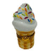 Ice Cream Cone Limoges Box for Collectors Porcelain Limoges Dessert French Trinket Box