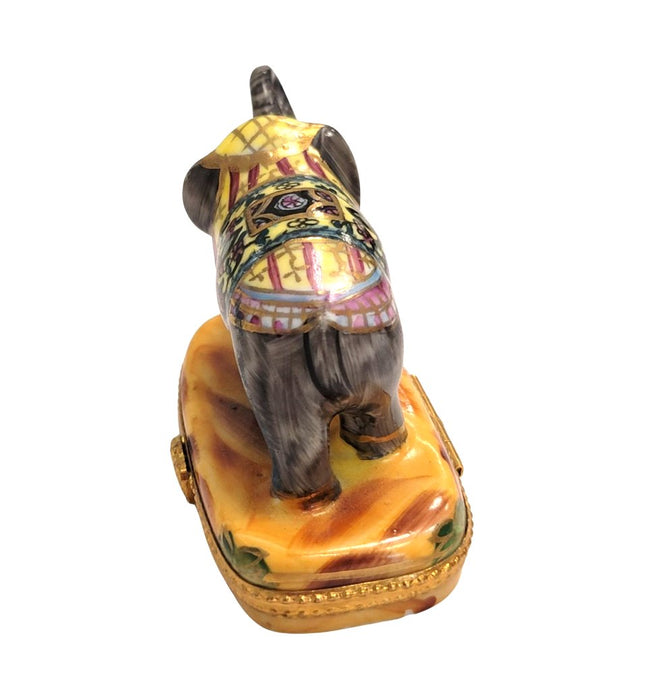 Imperial Elephant Limoges Box for Collectors Porcelain Limoges Wild Limoges elephant French Trinket Box