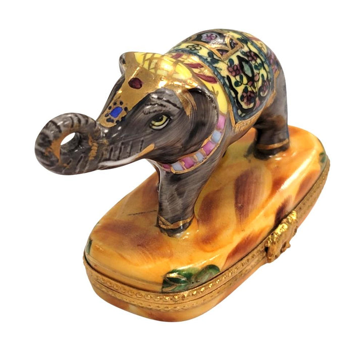 Imperial Elephant Limoges Box for Collectors Porcelain Limoges Wild Limoges elephant French Trinket Box
