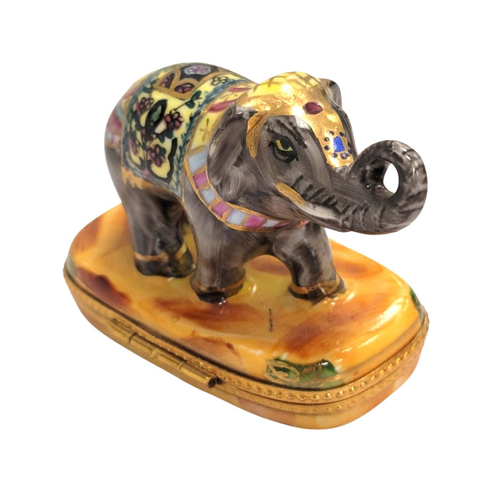 Imperial Elephant Limoges Box for Collectors Porcelain Limoges Wild Limoges elephant French Trinket Box