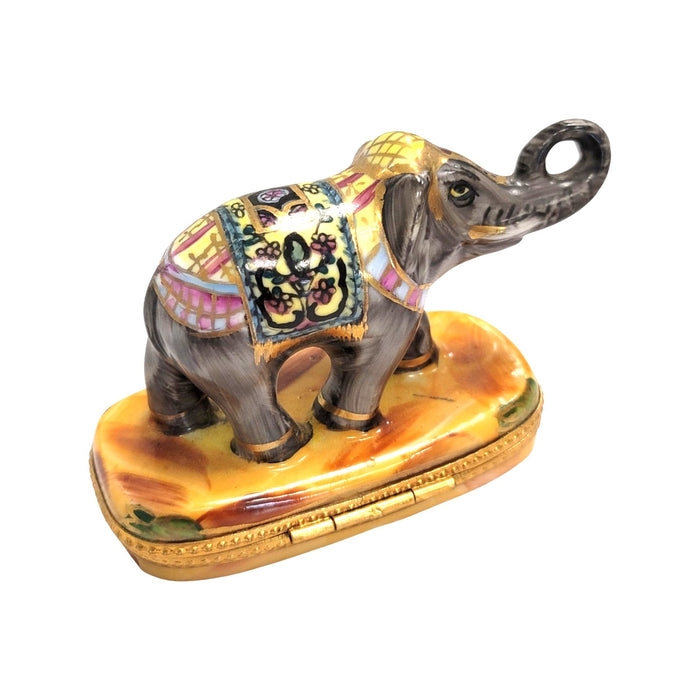 Imperial Elephant Limoges Box for Collectors Porcelain Limoges Wild Limoges elephant French Trinket Box