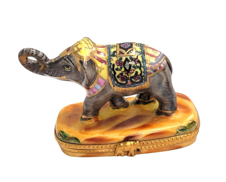 Imperial Elephant Limoges Box for Collectors Porcelain Limoges Wild Limoges elephant French Trinket Box