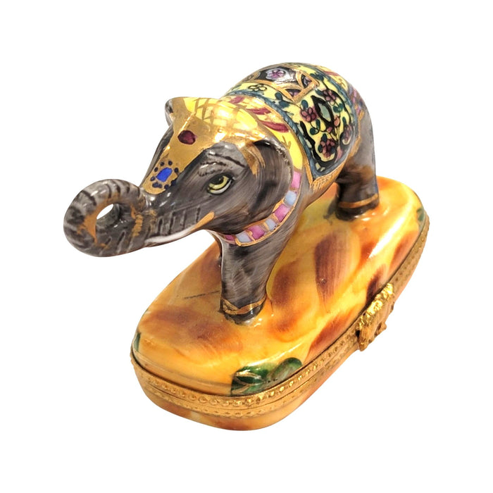 Imperial Elephant Limoges Box for Collectors Porcelain Limoges Wild Limoges elephant French Trinket Box
